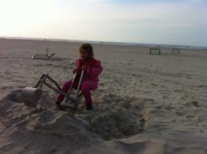 Sandbagger für Sandburgen auf Juist